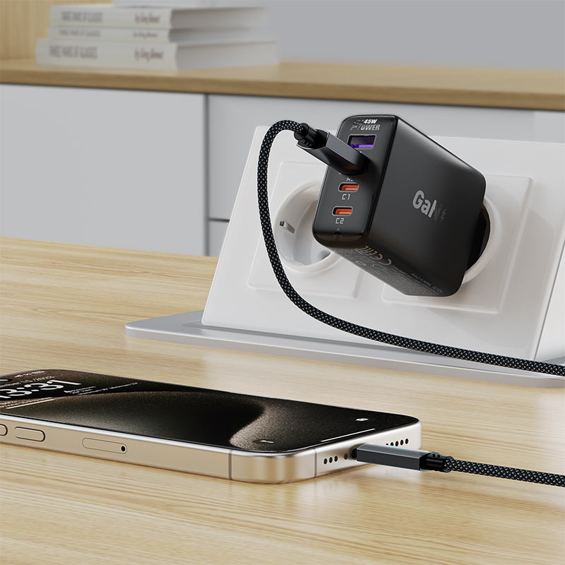 کابل شارژ تایپ سی 1.2 متری ایس فست مدل AceFast C19-04