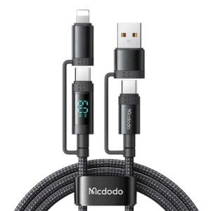 کابل شارژ 4 کاره 60 واتی مک 1.2 متری مک دودو مدل Mcdodo CA-199