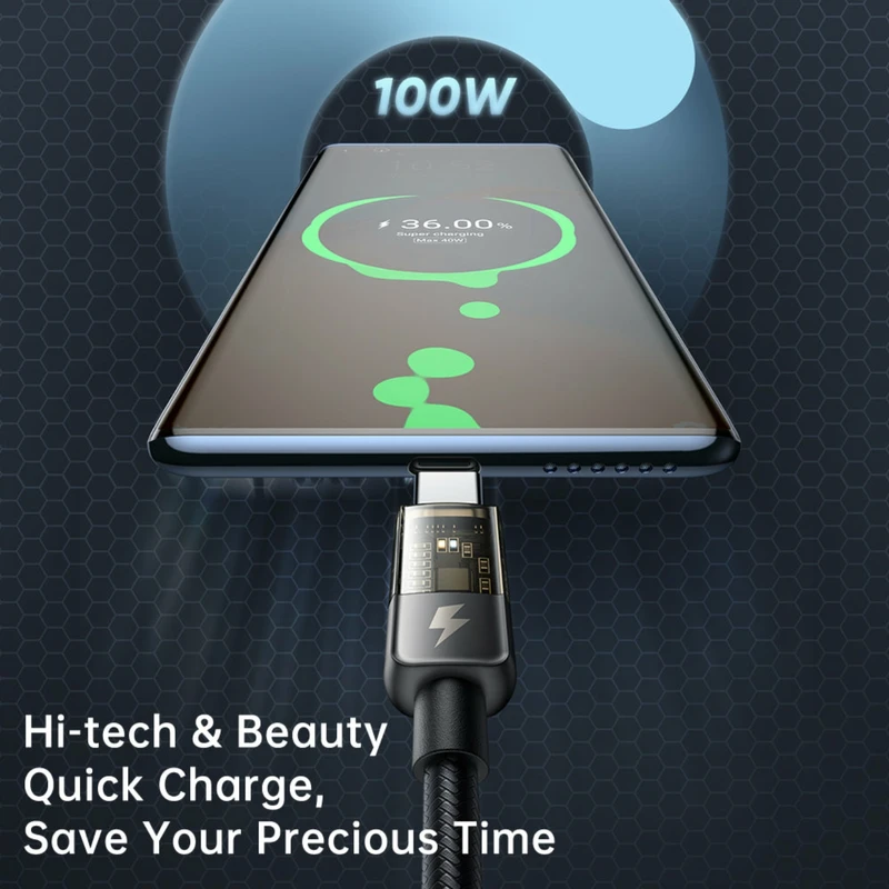 کابل شارژ دوسر تایپ سی 100 واتی مک دودو مدل Mcdodo Ca-284