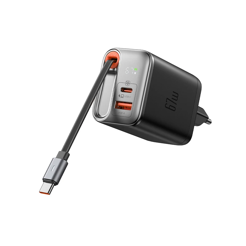 شارژر دیواری 67 واتی گان با کابل تایپ سی مک دودو مدل Mcdodo CH-410