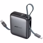 پاوربانک 10000 ایس فست ACEFAST M23 GaN Fast Charger توان 22.5 وات همراه با کابل متصل