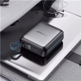 پاوربانک 10000 ایس فست ACEFAST M23 GaN Fast Charger توان 22.5 وات همراه با کابل متصل