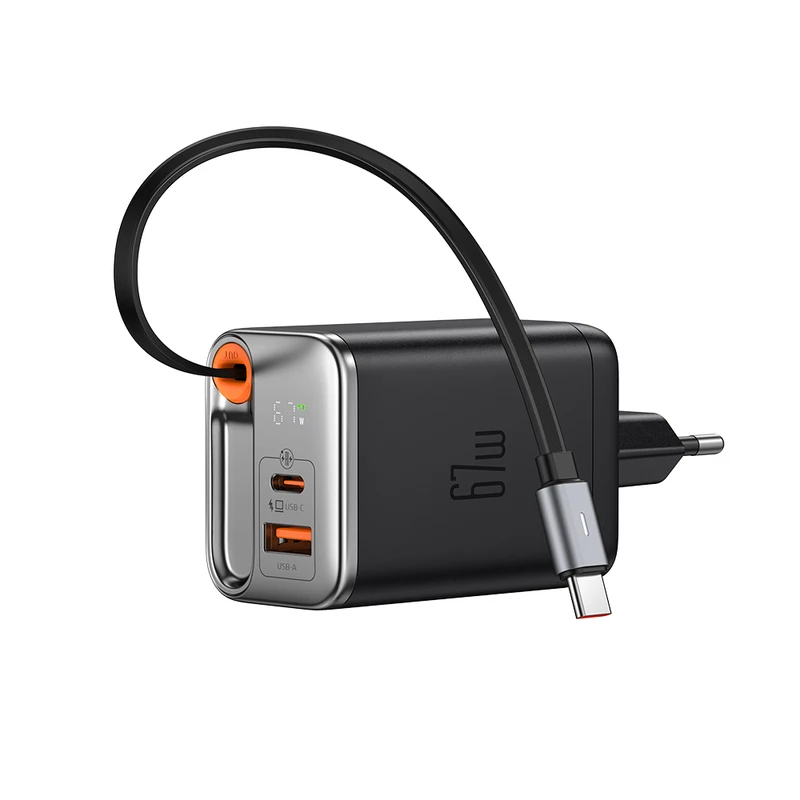 شارژر دیواری 67 واتی گان با کابل تایپ سی مک دودو مدل Mcdodo CH-410