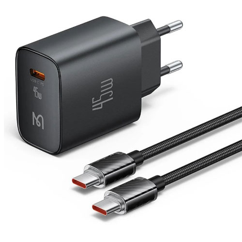 شارژر دیواری 45 واتی با کابل دوسر تایپ سی مک دودو مدل Mcdodo CH-508