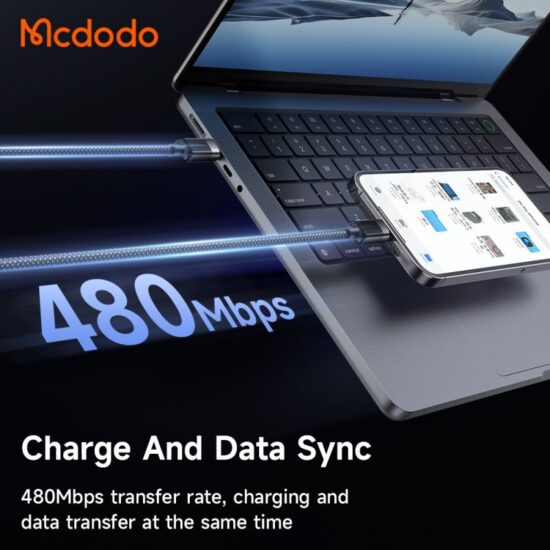 کابل شارژ مگنتی تایپ سی به لایتنینگ 36 واتی مک دودو مدل Mcdodo CA-2010