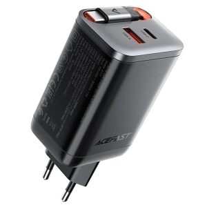 شارژر دیواری 67 واتی گان با کابل تایپ سی ایس فست مدل AceFast A111