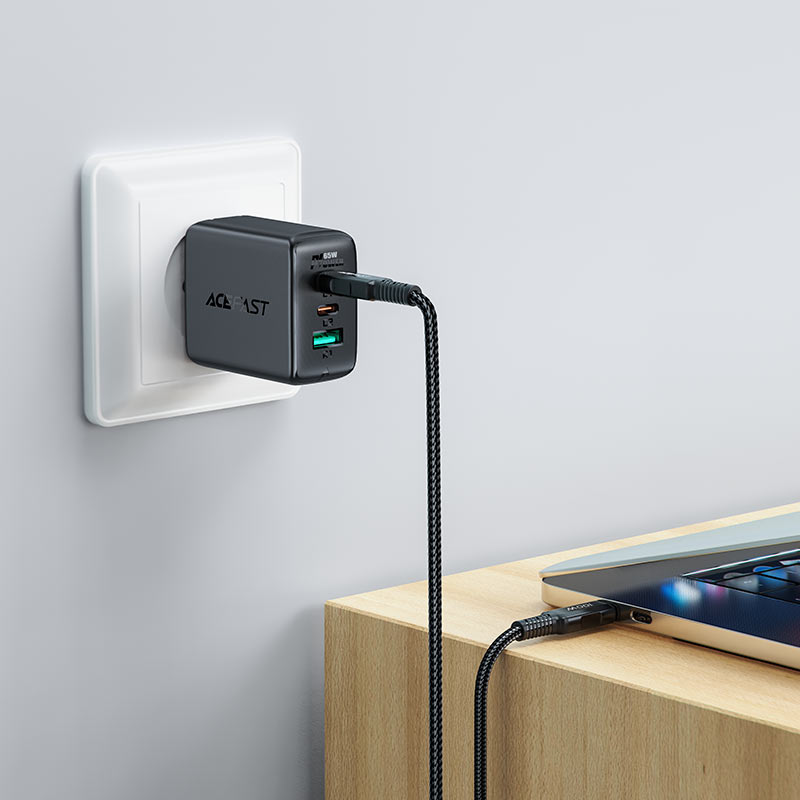 کابل شارژ دوسر تایپ سی 2 متری ایس فست مدل AceFast C4-03