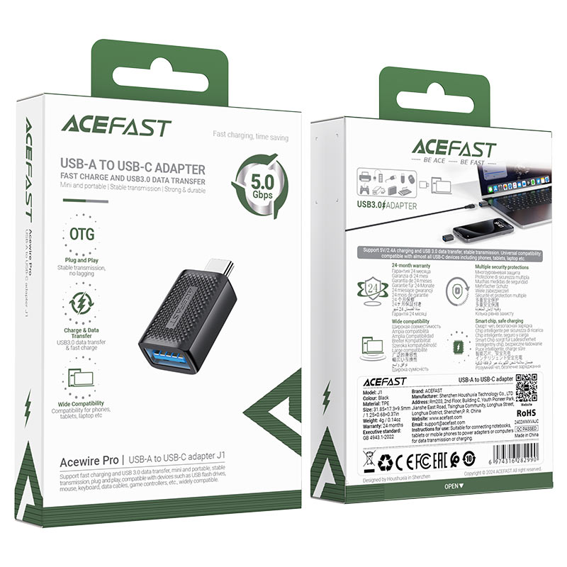 فیش OTG ایس فست USB 3.0 مدل AceFast J1