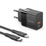 شارژر دیواری مک دودو 20 واتی به همراه کابل تایپ سی به لایتنینگ مدل Mcdodo Ch-1952