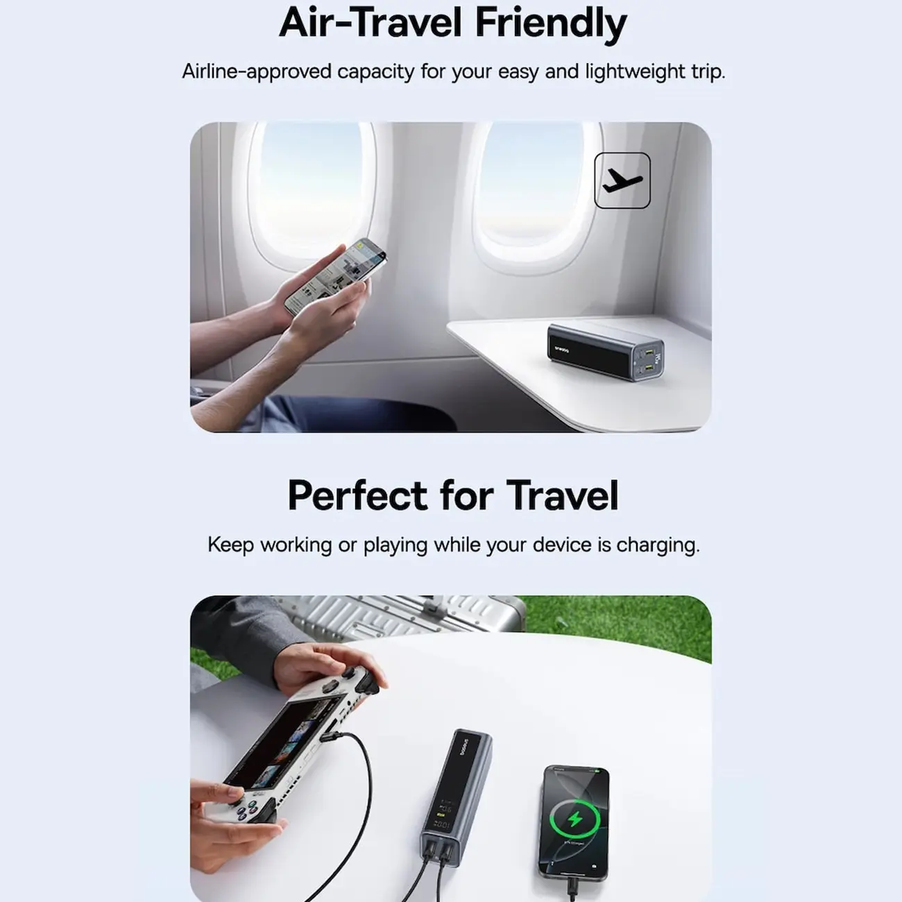 پاوربانک 20800 میلی آمپری 145 واتی بیسوس مدل Baseus PPAP-20E5