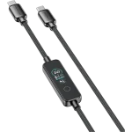 کابل شارژ دوسر تایپ سی هوشمند 1.2 متری پاورولوژی مدل Powerology PCABCM0121BK