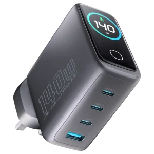 شارژر دیواری 140 واتی گان پاورولوژی مدل Powerology PWGAN140WBK