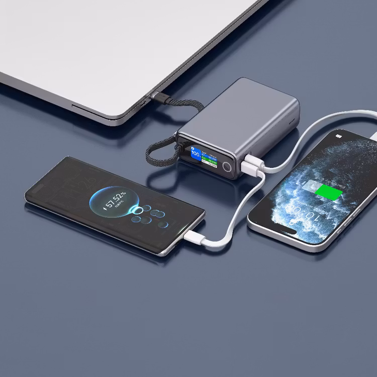 پاوربانک 20000 میلی آمپر 65 واتی کابل متصل تایپ سی گرین مدل Green Lion GNTRX20P65GY