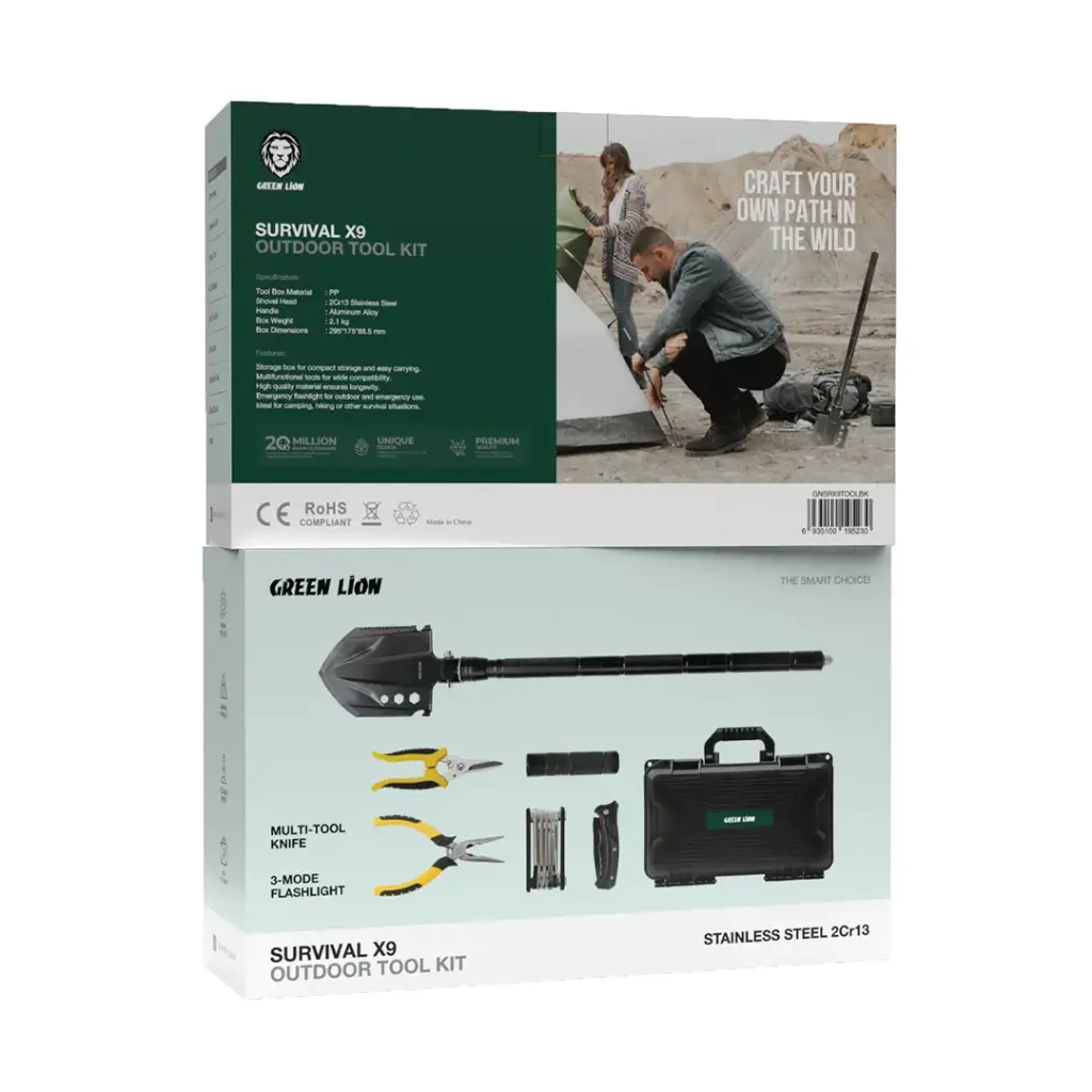 گجت بیل کمپی 9 کاره گرین لاین Green Lion GNSRX9TOOLBK