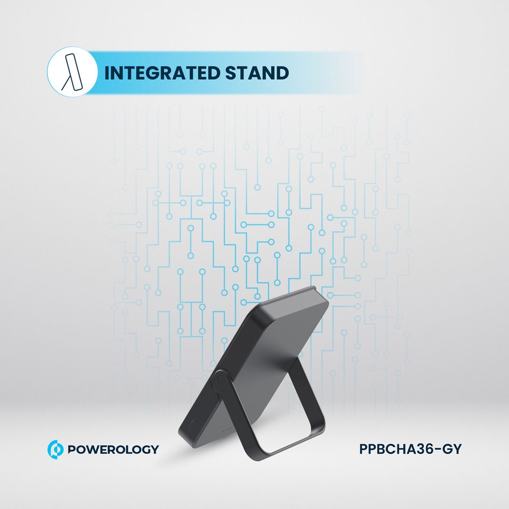 پاوربانک 10000 میلی آمپر 20 واتی وایرلس شارژ مگ سیف پاورولوژی مدل Powerology PP036