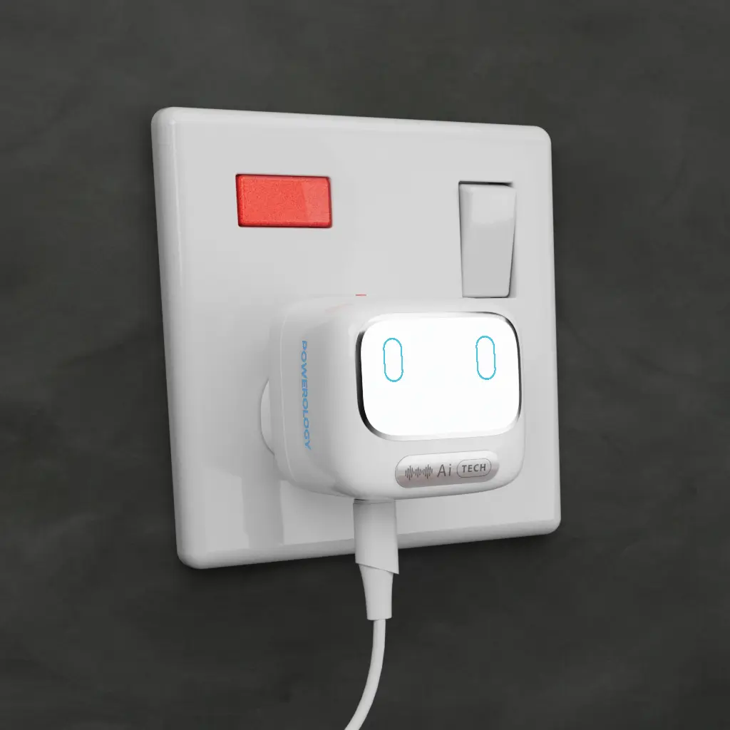 شارژر دیواری 45 واتی Ai گان پاورولوژی مدل Powerology PWCUQC052WH