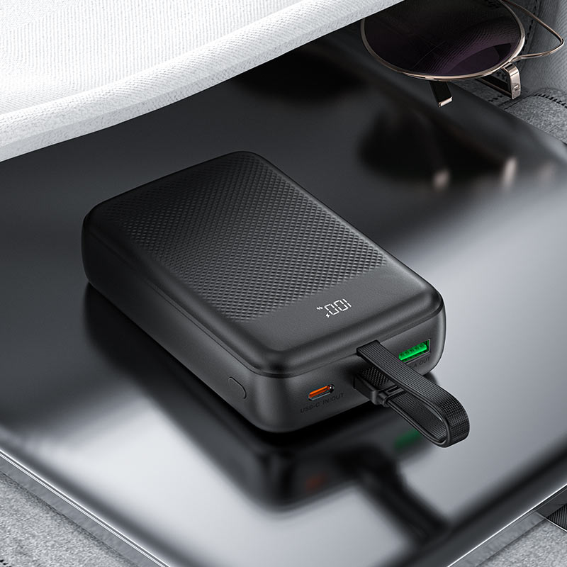 پاوربانک 20000 میلی آمپر 22.5 وات کابل متصل تایپ سی ایس فست مدل AceFast M14