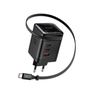 شارژر دیواری 4 پورت 100 وات مک دودو تکنولوژی گان با کابل جمع شونده تایپ سی مدل Mcdodo GaN CH-8470