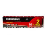باتری قلمی 12 تایی آلکالاین کملیون مدل Camelion Plus Alkaline