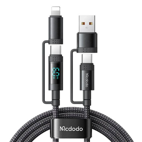 کابل شارژ 4 کاره 60 واتی مک 1.2 متری مک دودو مدل Mcdodo CA-199