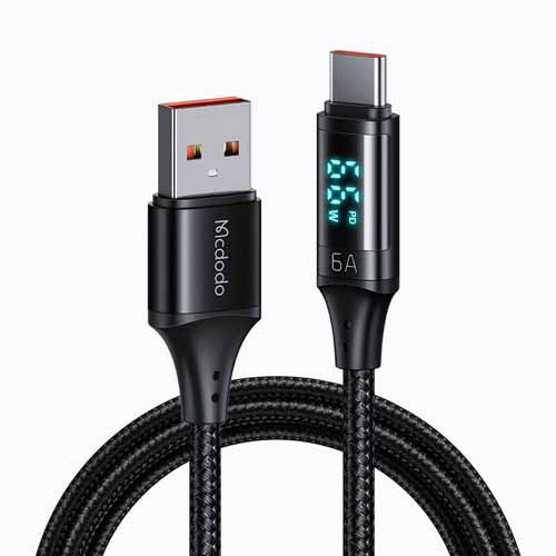 کابل شارژ USB به تایپ سی صفحه دار مک دودو 1.2 متر مدل Mcdodo CA 1080