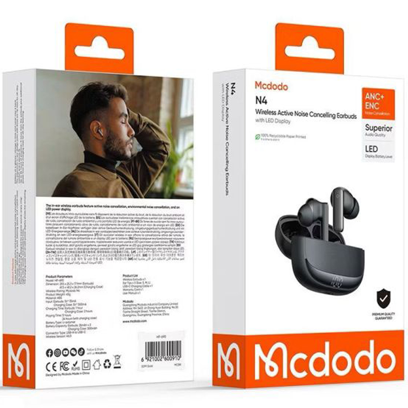 هندزفری بلوتوثی ترووایرلس مک دودو مدل Mcdodo N4 6901 (تصویر دوم)