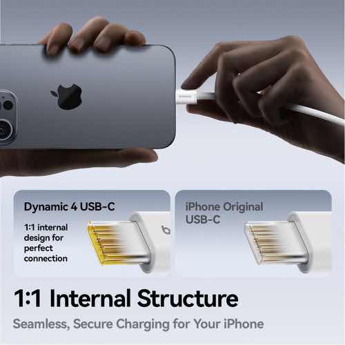 کابل شارژ دوسر تایپ سی بیسوس داینامیک 1 متر 100 واتی مدل Baseus Dynamic 4 Series (تصویر ششم)