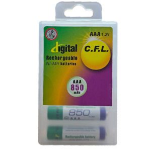 باتری شارژی 850 میلی آمپر نیم قلمی سی اف ال مدل CFL 850mAH