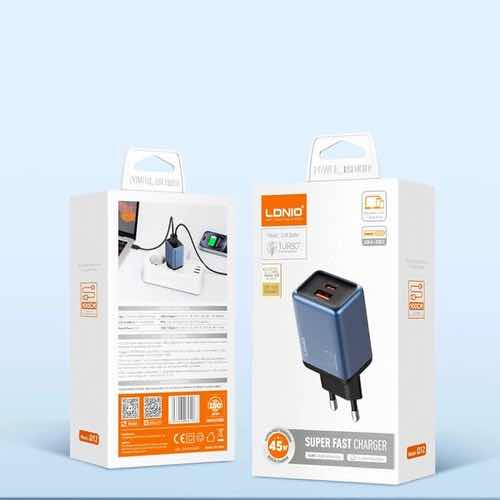 شارژر دیواری الدینیو 45 وات با کابل تایپ سی مدل Ldnio Q12 (تصویر هشتم)
