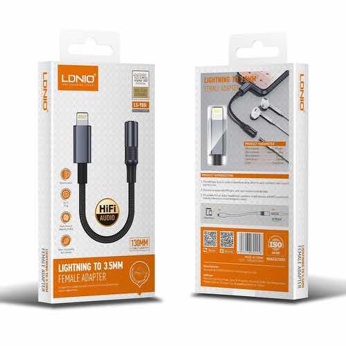 تبدیل جک 3.5 میلی متری Aux به لایتنینگ الدینیو مدل Ldnio LSY80i (تصویر سوم)