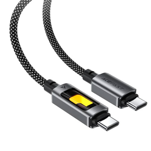 کابل شارژ دوسر تایپ سی با نور RGB ایس فست مدل AceFast C21-03