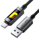 کابل شارژ تایپ سی 1.2 متری با نور RGB ایس فست مدل AceFast C21-04
