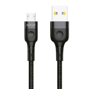 کابل میکرو USB کنفی 1.2 متری اکستروم مدل Axtrom ACB90UM-B