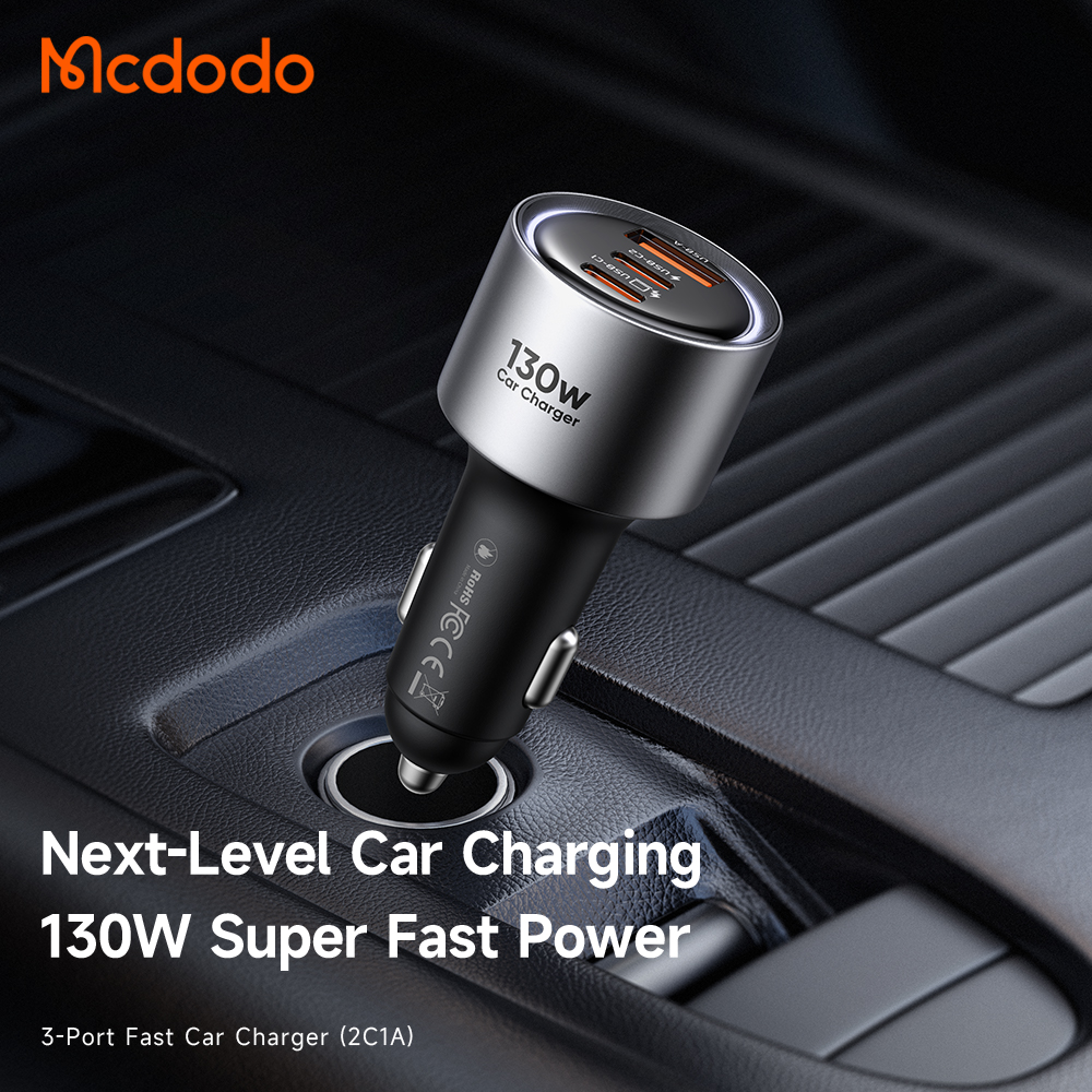شارژر فندکی 130 واتی 3 خروجی مک دودو Mcdodo CC-3190 (تصویر دوم)