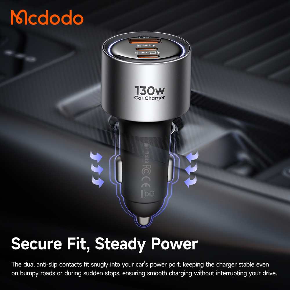شارژر فندکی 130 واتی 3 خروجی مک دودو Mcdodo CC-3190 (تصویر چهارم)