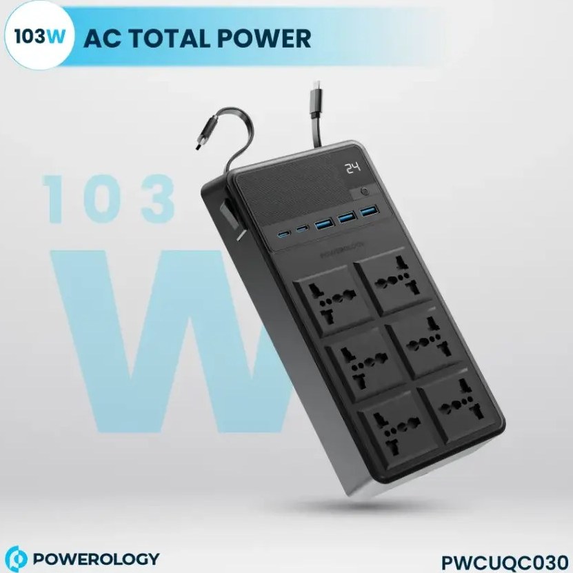 رابط برق پاورولوژی 6 خانه تایمردار مدل Powerology pwcuqc030 (تصویر چهارم)