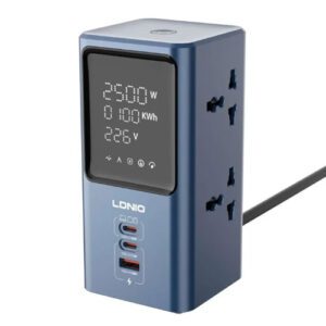 رابط برق USB دار 45 واتی با صفحه نمایش الدینیو مدل Ldnio SC2