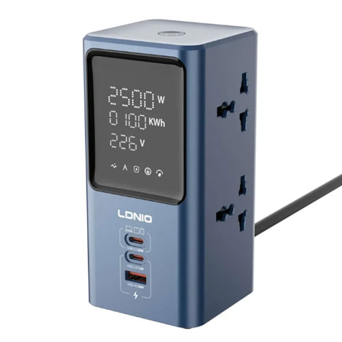 رابط برق USB دار 45 واتی با صفحه نمایش الدینیو مدل Ldnio SC2
