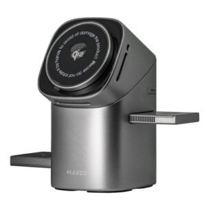 شارژر وایرلس 3 کاره رومیزی مگ سیف مکسکو مدل Maxco MW15