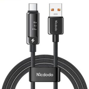 کابل شارژ تایپ سی 6 آمپر با صفحه نمایش OLED مک دودو 1.2 متری مدل Mcdodo CA-8870