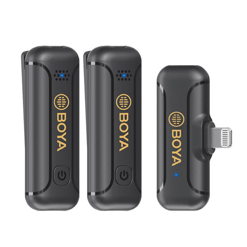 میکروفون بی سیم دو مخاطبه لایتنینگ بویا مدل Boya Wm3T2 D2