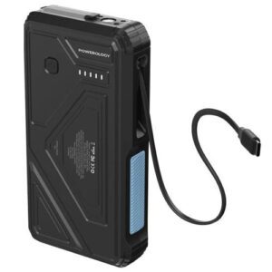پاوربانک وایرلس شارژ سولار 20000 میلی آمپر پاورولوژی PP076 مدل Powerology PPBCHA76
