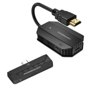 فرستنده بی سیم تصویر HDMI به تایپ سی پاورولوژی مدل Powerology PHDMACBK
