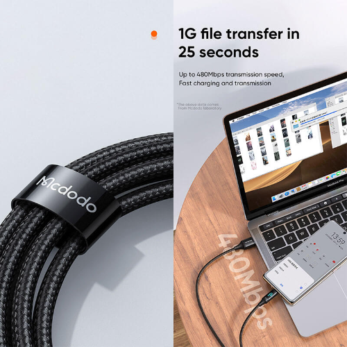 کابل شارژ USB به تایپ سی صفحه دار مک دودو 1.2 متر مدل Mcdodo CA 1080 (تصویر سوم)
