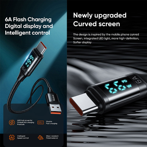 کابل شارژ USB به تایپ سی صفحه دار مک دودو 1.2 متر مدل Mcdodo CA 1080 (تصویر دوم)