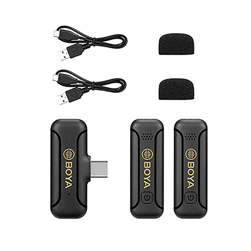 میکروفون بی سیم تایپ سی دو مخاطبه بویا مدل Boya By-Wm3t2-U2 (تصویر دوم)