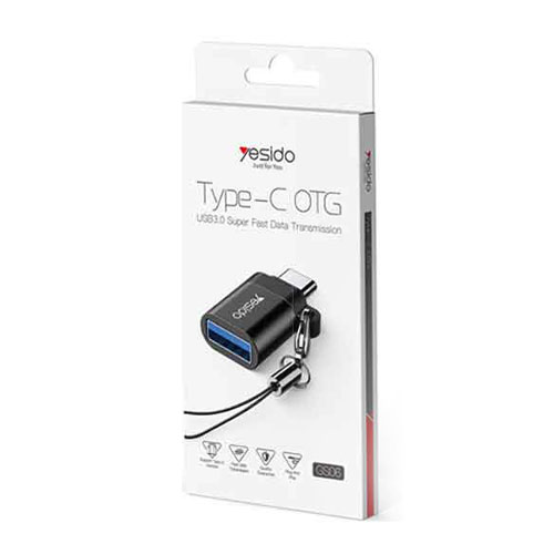 تبدیل او تی جی تایپ سی یسیدو Yesido Type-C OTG GS06 (تصویر سوم)