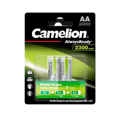 باتری قلمی شارژی کملیون 2300 میلی آمپر مدل Camelion AlwaysReady (تصویر دوم)