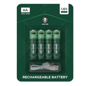 باتری شارژی قلمی 1.6 ولتی 1800 میلی وات ساعت گرین Green Lion GNRGBAA