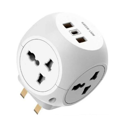 رابط برق USB دار 3250 واتی گرین مدل Green Lion GNMPTLAD4W